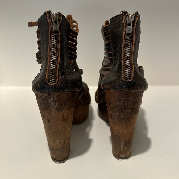 Sbicca Vintage Collection Yani Huarache Leather Heels - Picture 5 of 7